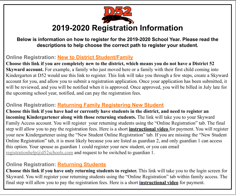 2019-20 Registration