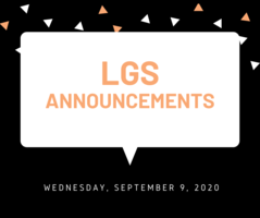 Announcements 9.9.20