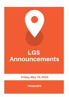 Announcements 5.15.20
