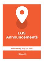 Announcements 5.20.20