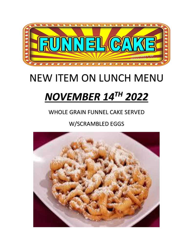 November 14th Funnel Cake